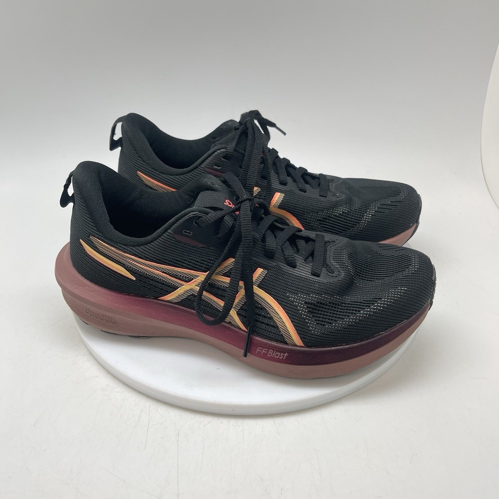 Asics Sneakers Womens 8 GT 1000 14 1012B859 Black Running Athletic Gym Shoes